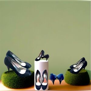 STYLE&CO Navy Blue Open Toe Heels